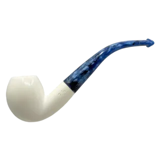 Meerschaum Small Egg w. Blue Acrylic Stem