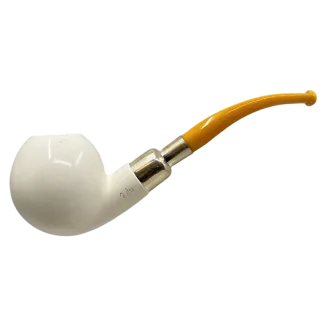 Meerschaum Tomato w. Yellow Stem and 925 Silver