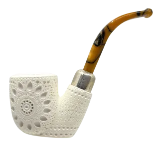 Meerschaum Freehand w. Details 925 Silver